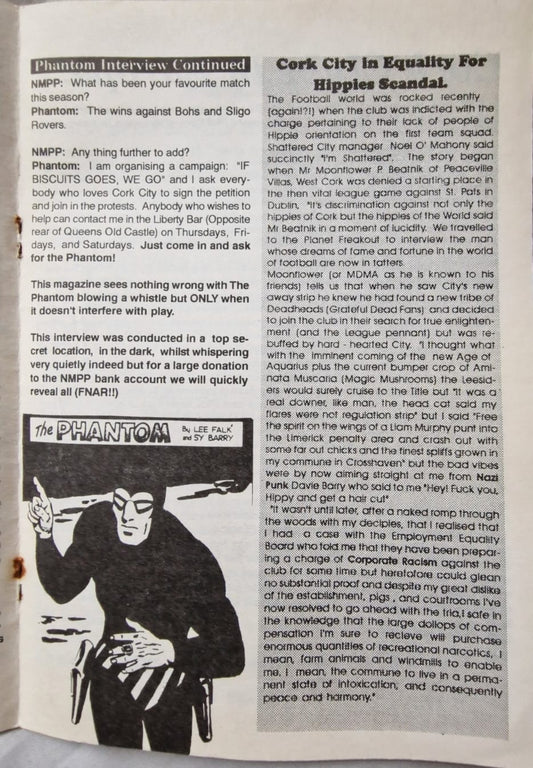 Rewind Article - Interview with the Phantom Whistler from No More Plastic Pitches