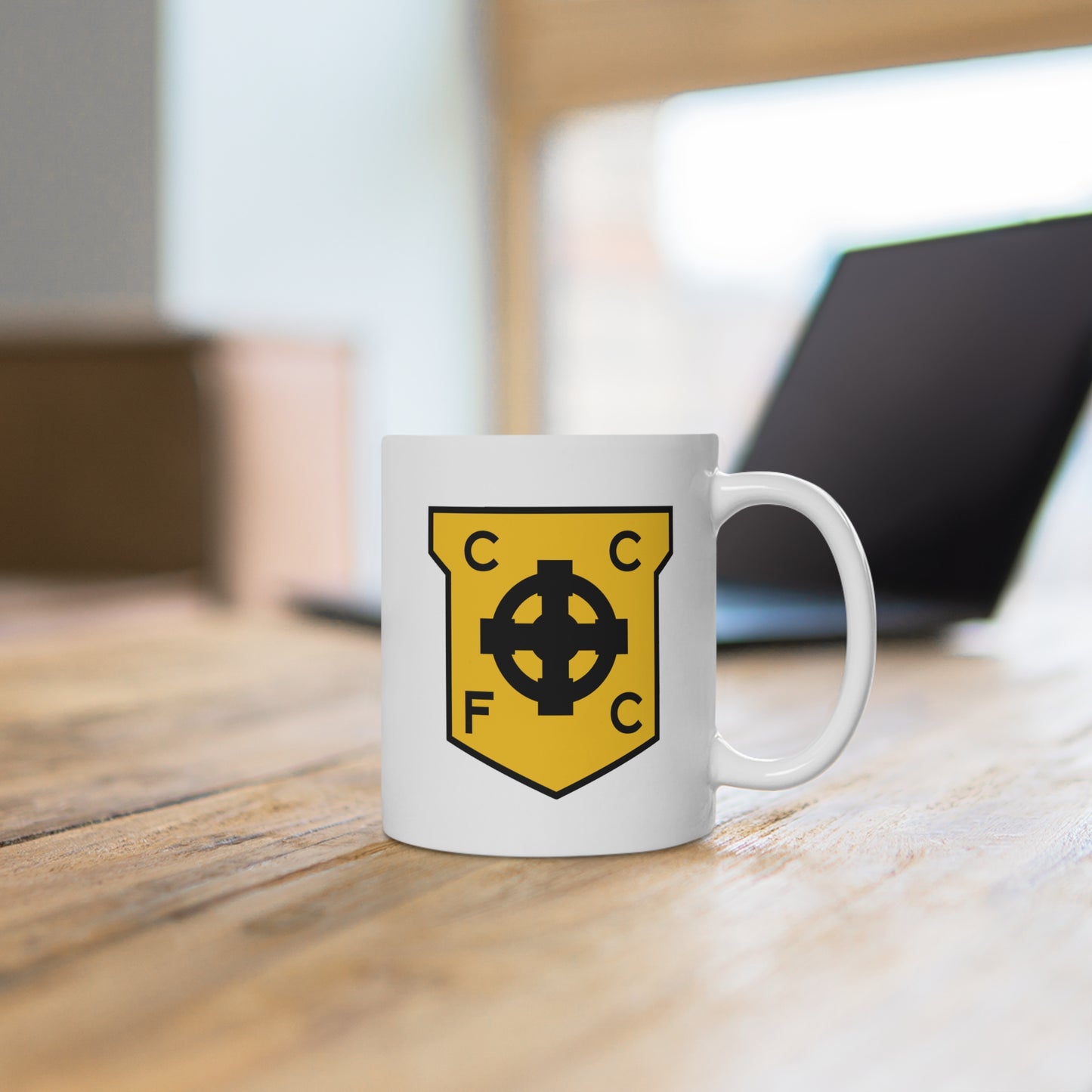 White Cork Celtic Mug