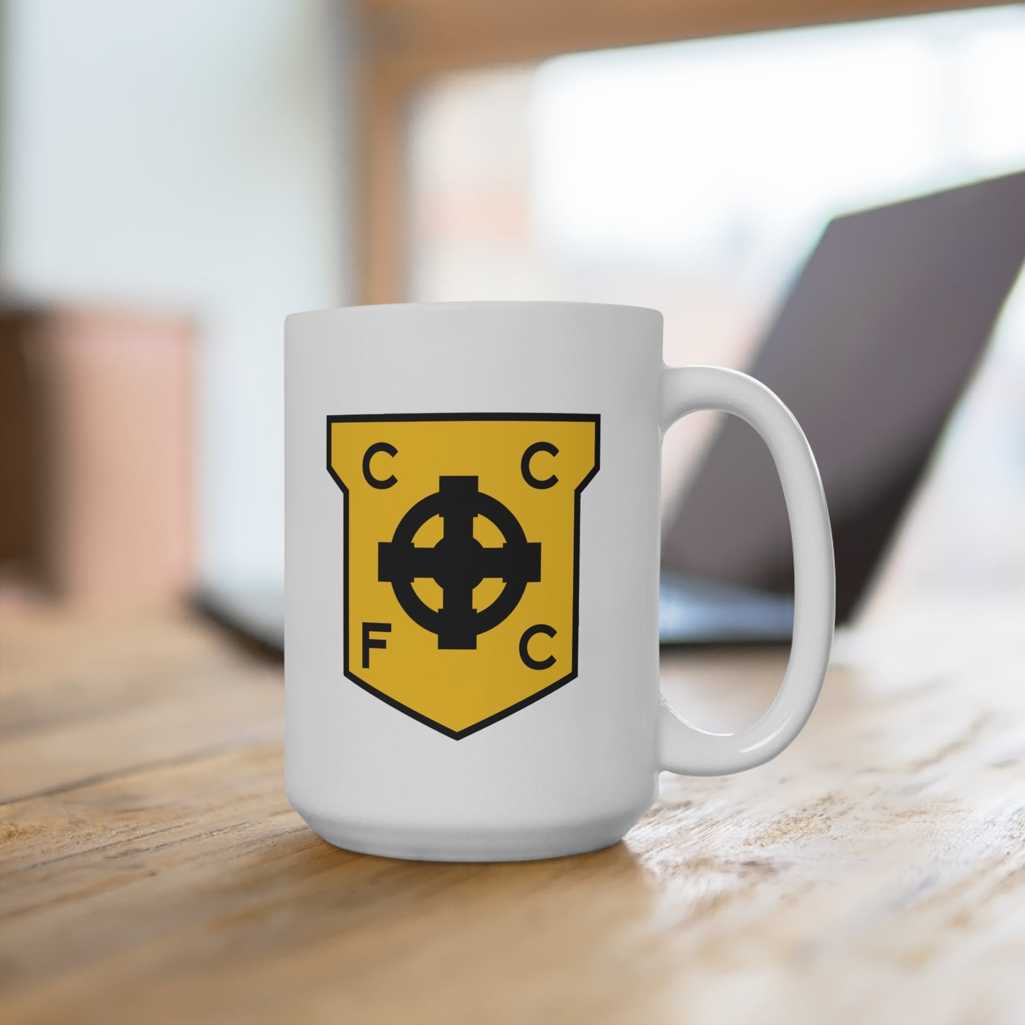 White Cork Celtic Mug