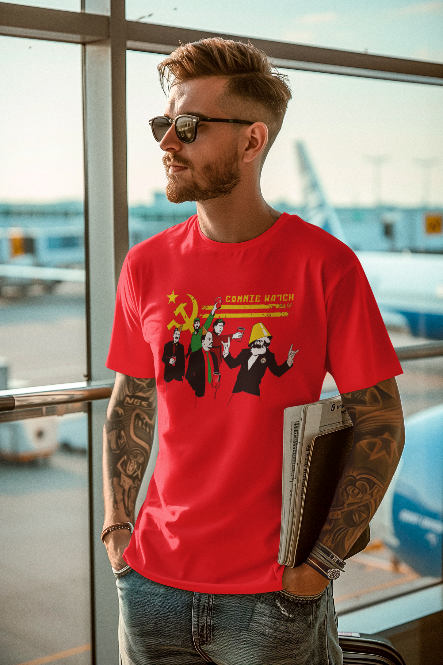 Premium Commie Watch T-Shirt – Stanley/Stella Edition